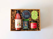 Coffret cadeau Bloody César avec mélange Mi Corazon, givrage Kanel et garnitures épicées du Québec
