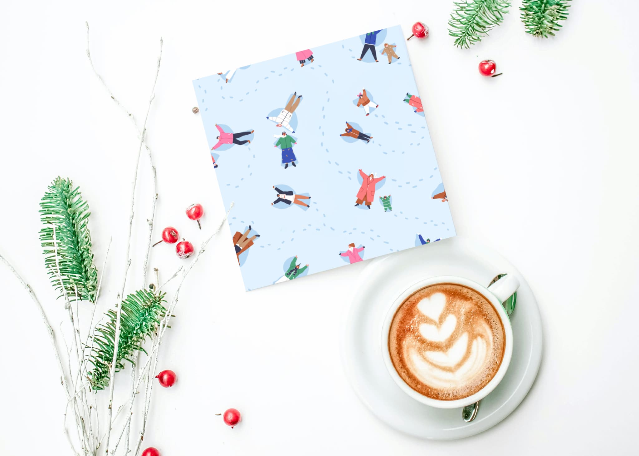 Greeting card - Snow Angels