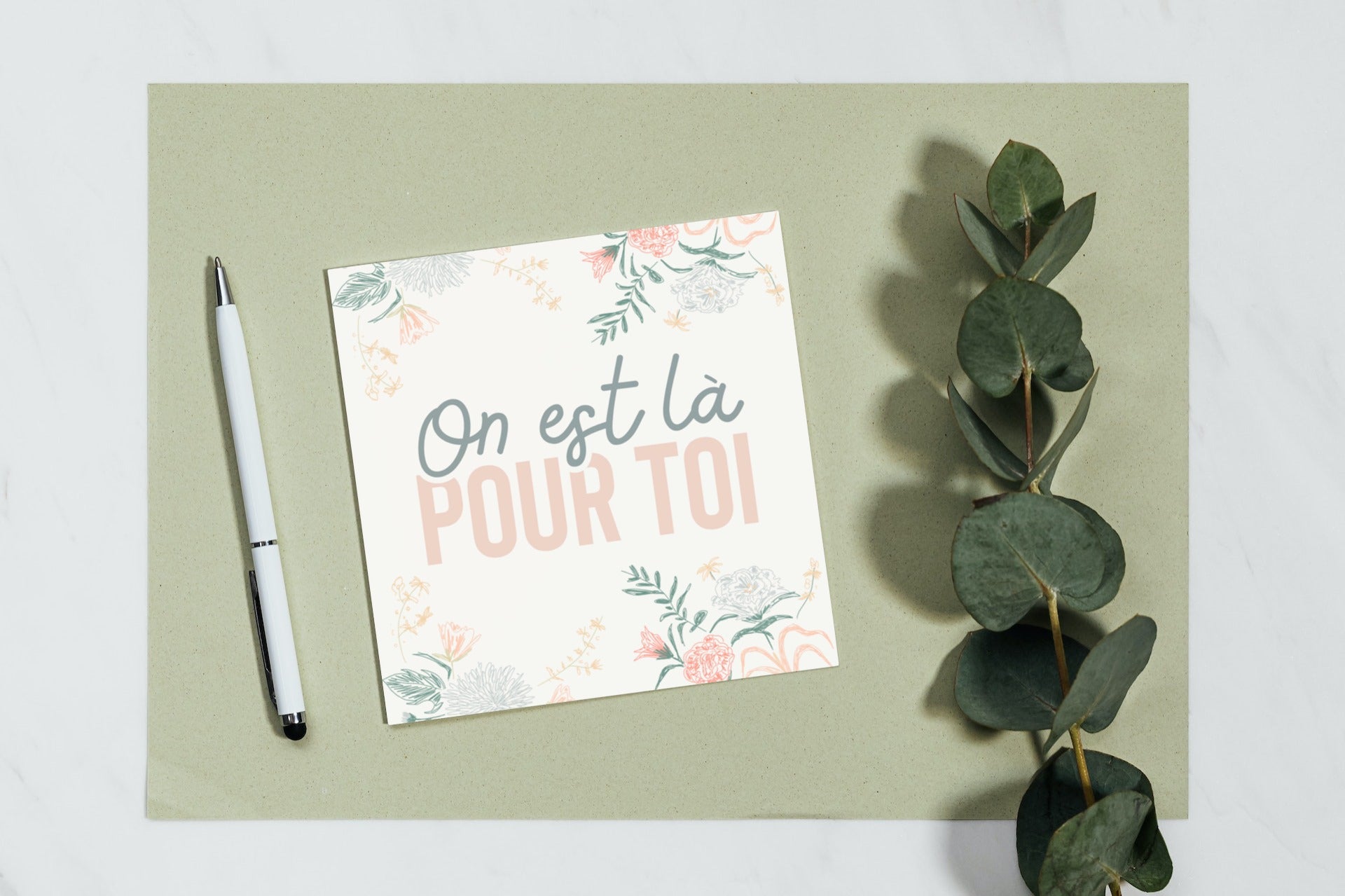 Carte de souhaits - On est là pour toi