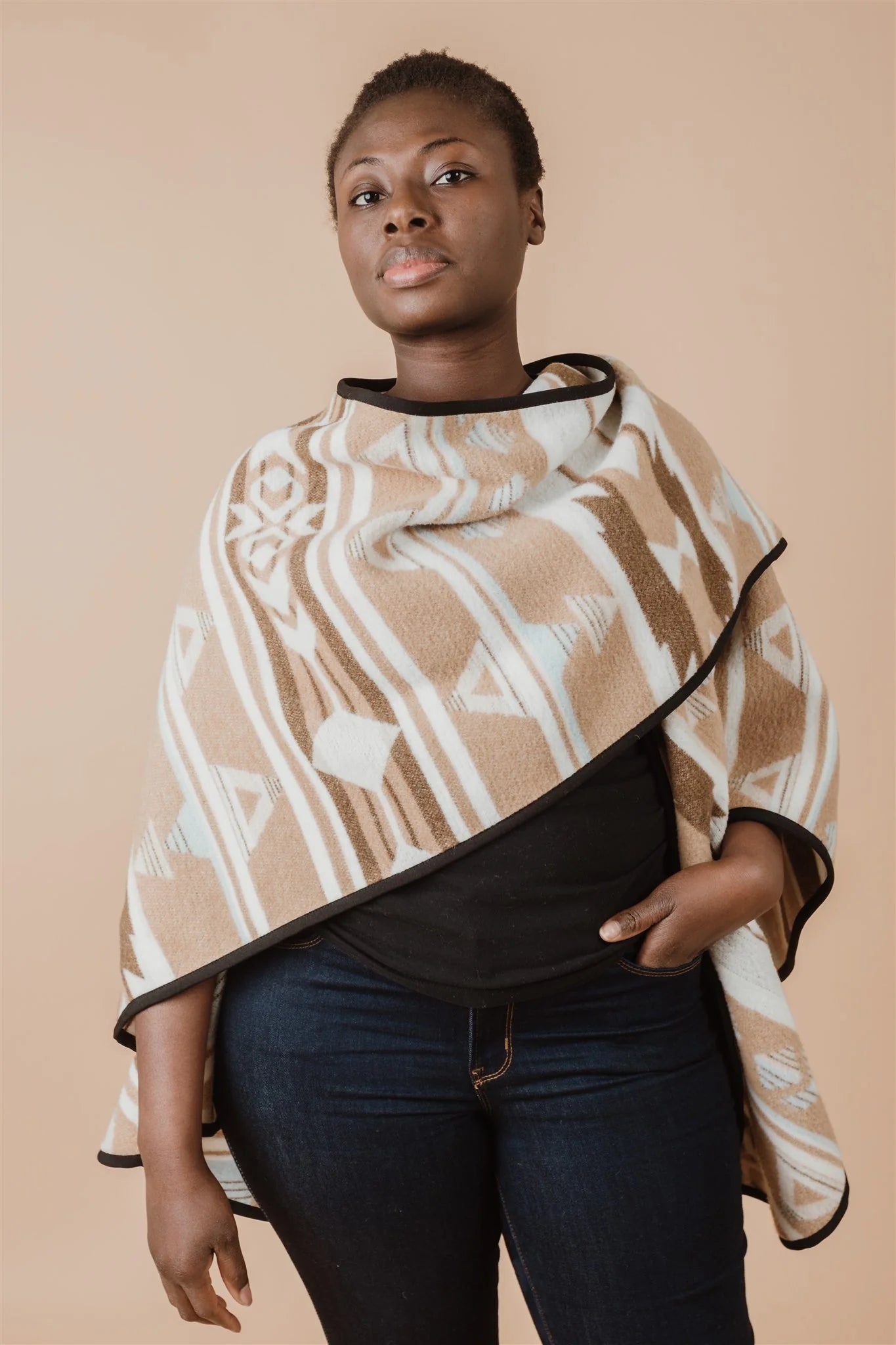 Sand Reversible Eco-Friendly Shawl – MINI TIPI