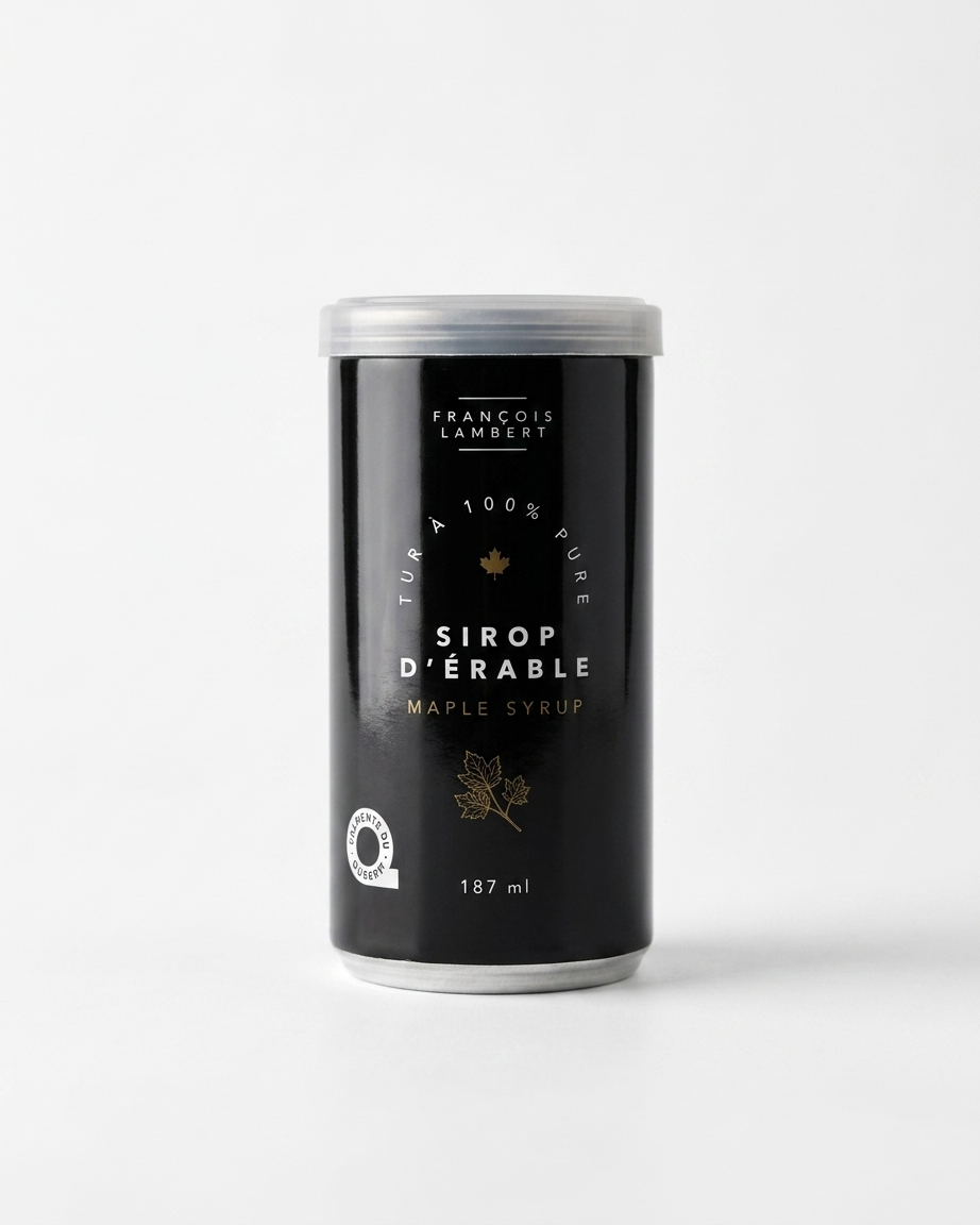 100% Pure Maple Syrup Can with Airtight Lid