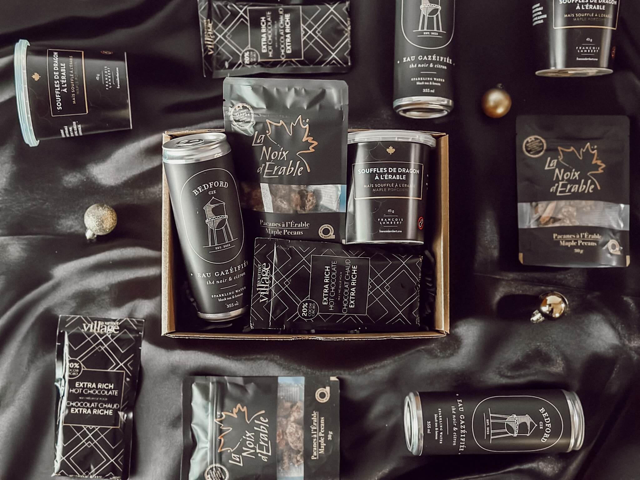 boite cadeau corporative noire collation quebec