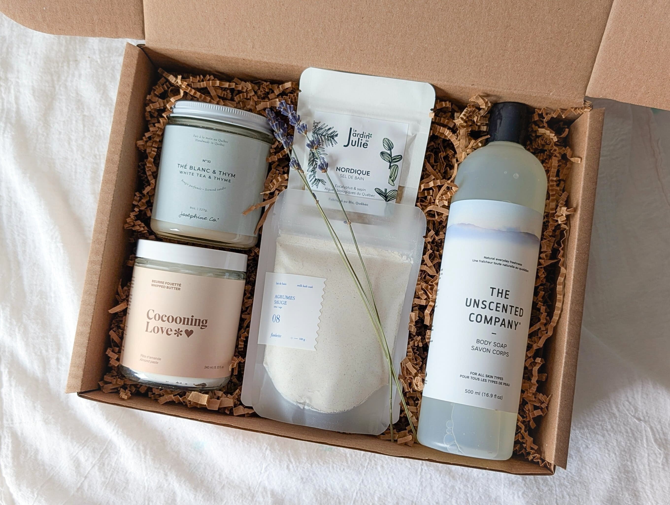 Wellness box approved by Les Produits du Québec