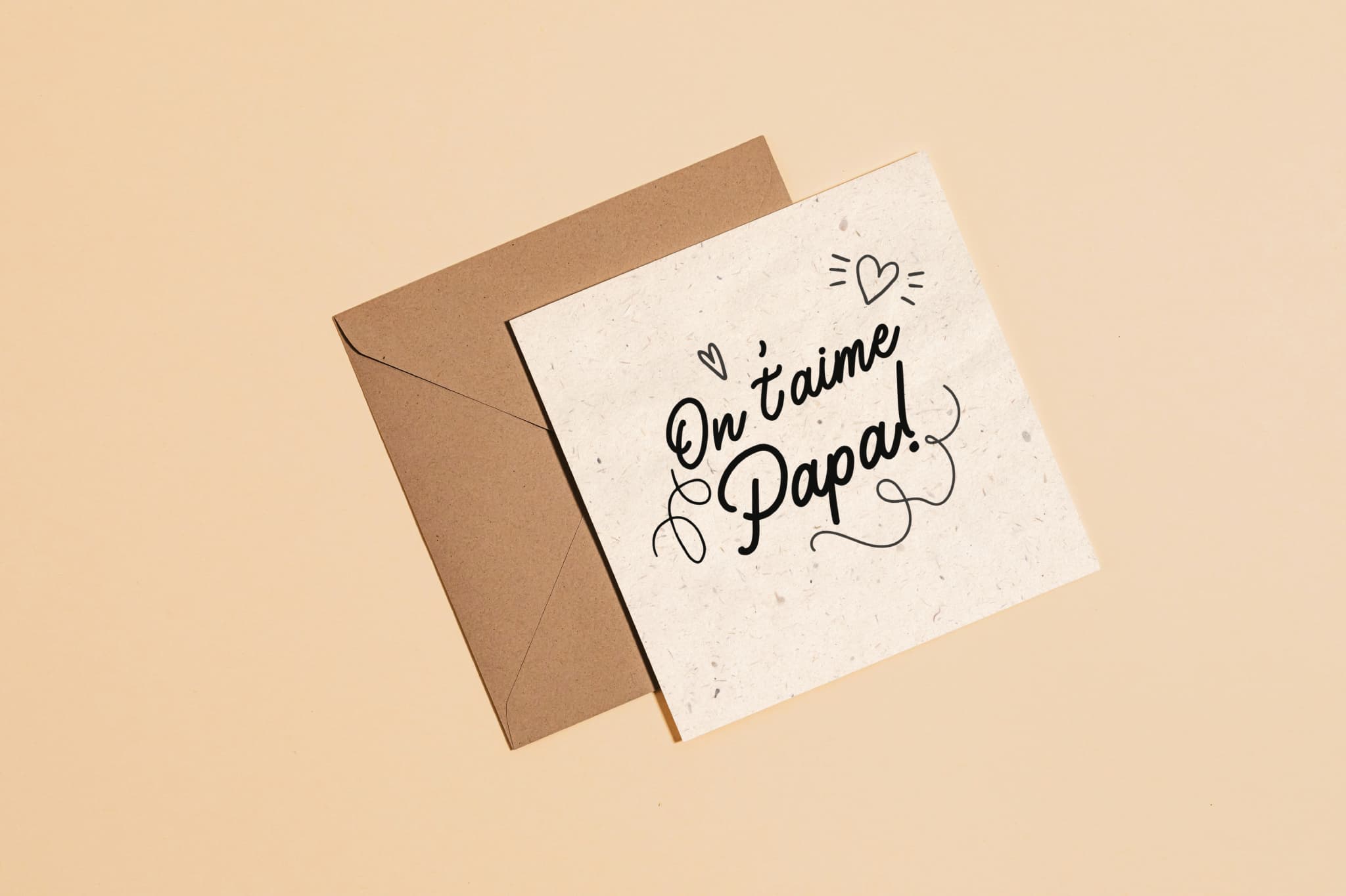 Greeting card - On t'aime papa by Shop moi ça