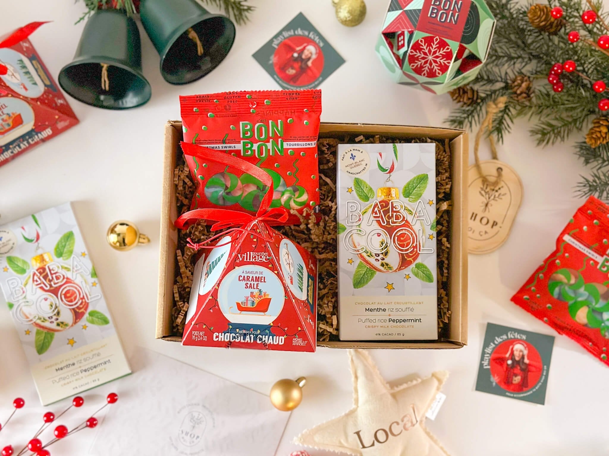 boite cadeau noel peppermint collation