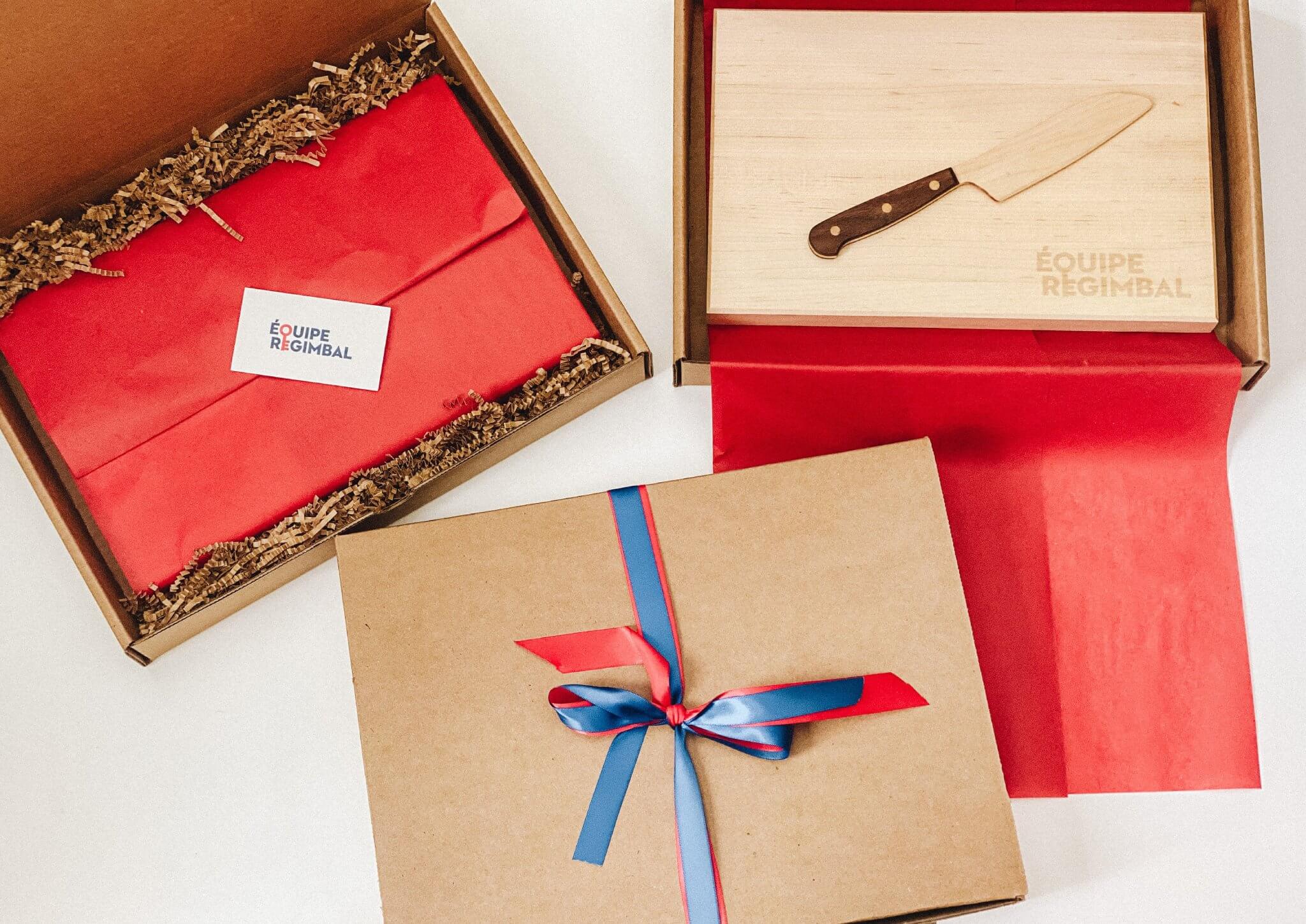 cadeau de référence courtier immobilier remax équipe regimblad