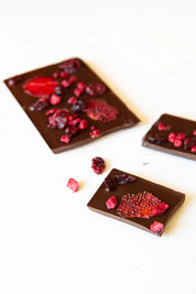 Dark Chocolate Bar with Red Berries