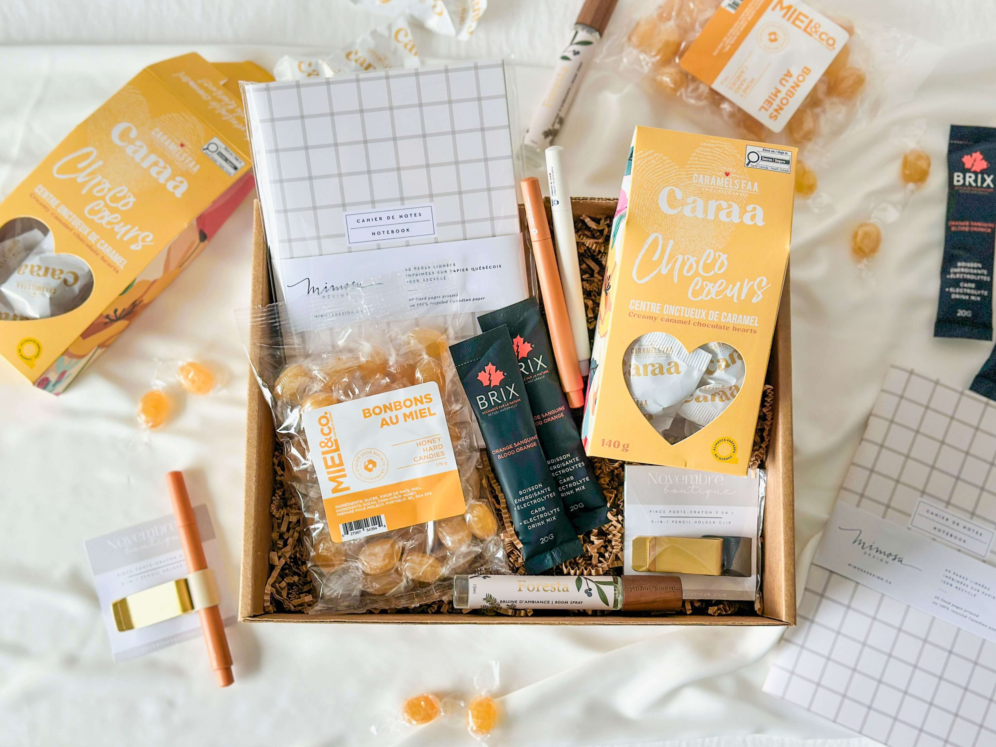 boîte cadeau pour personnel administratif adjointe produits locaux