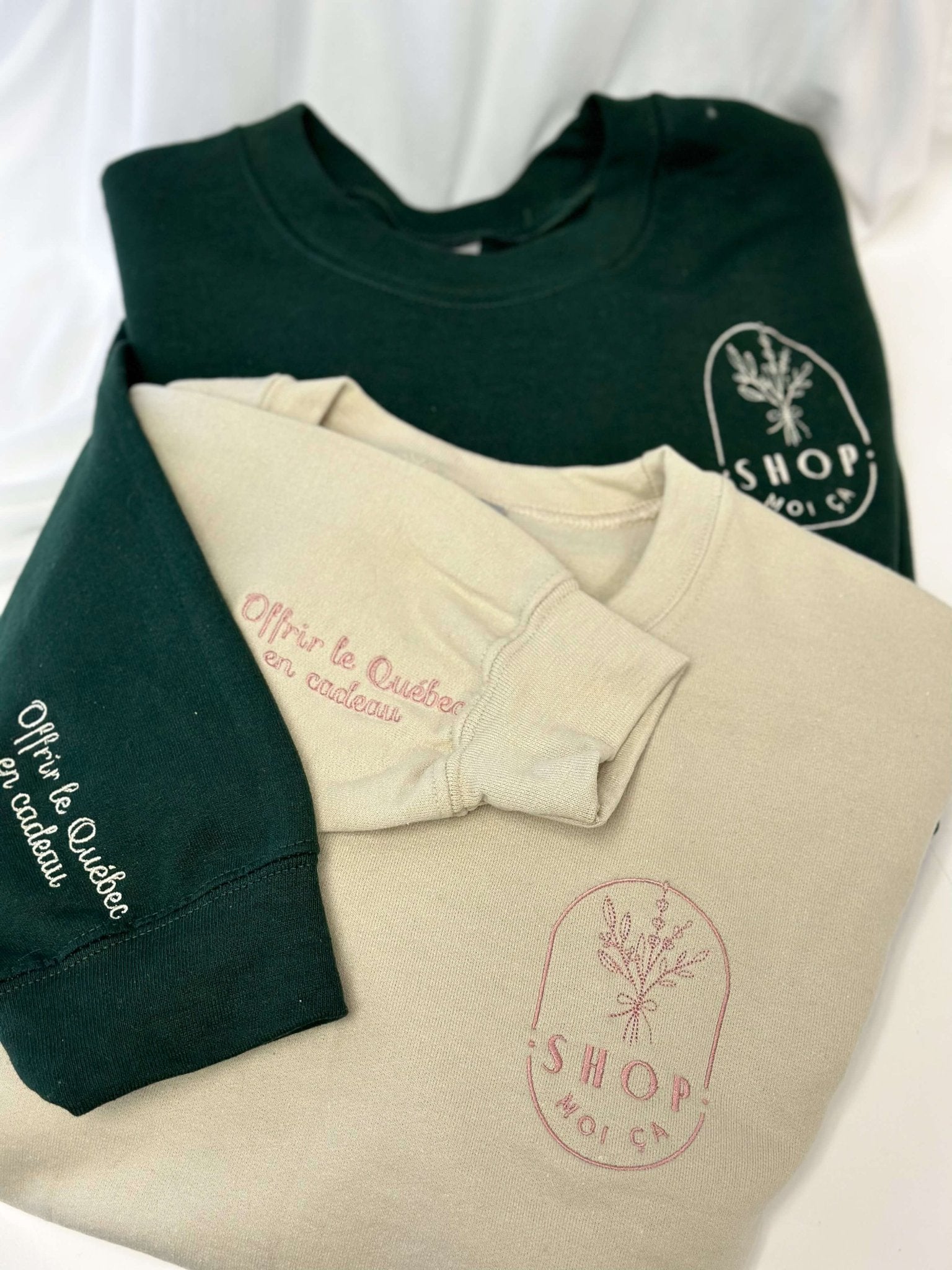 Shop moi ça Green crewneck sweater