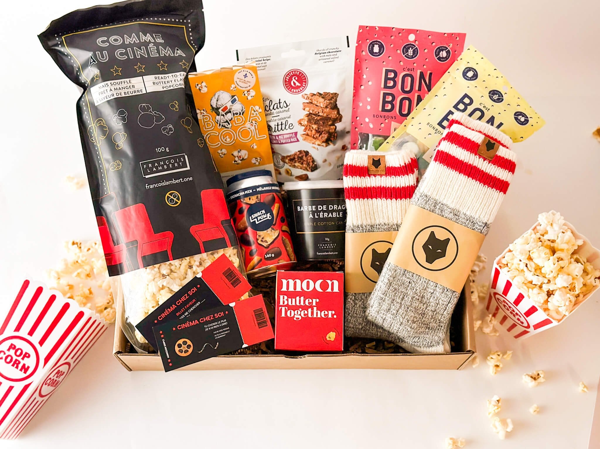 boite cadeau cinema famille couple produits locaux